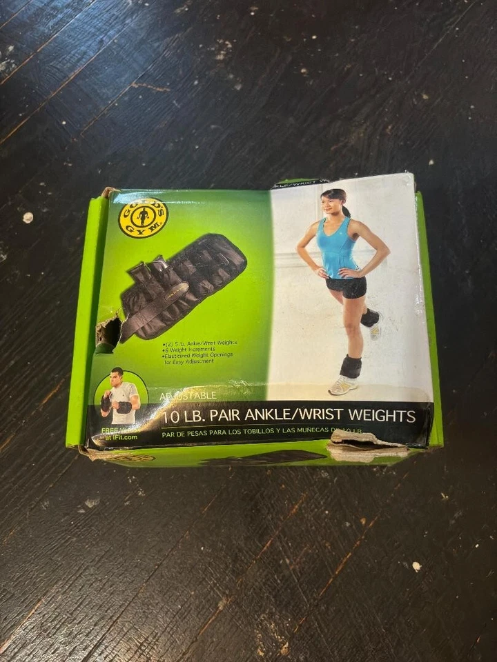 Gold’s Gym Par de Pesas de Tobillo Ajustables de 10 Libras 5 Lbs Cada Fuerza y Fitness Foto 2 de 4