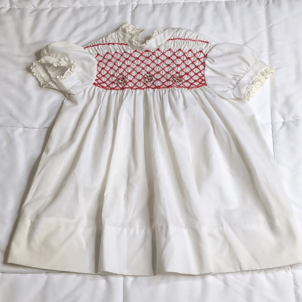 polly flinders smocked dresses Vintage Apron Dress 5t Vintage Polly Flinders T4 Hand