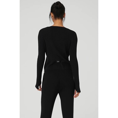 Alo Yoga カーディガン ブラック XS Alo Yoga Knit Salana Cardigan Black XS | eBay