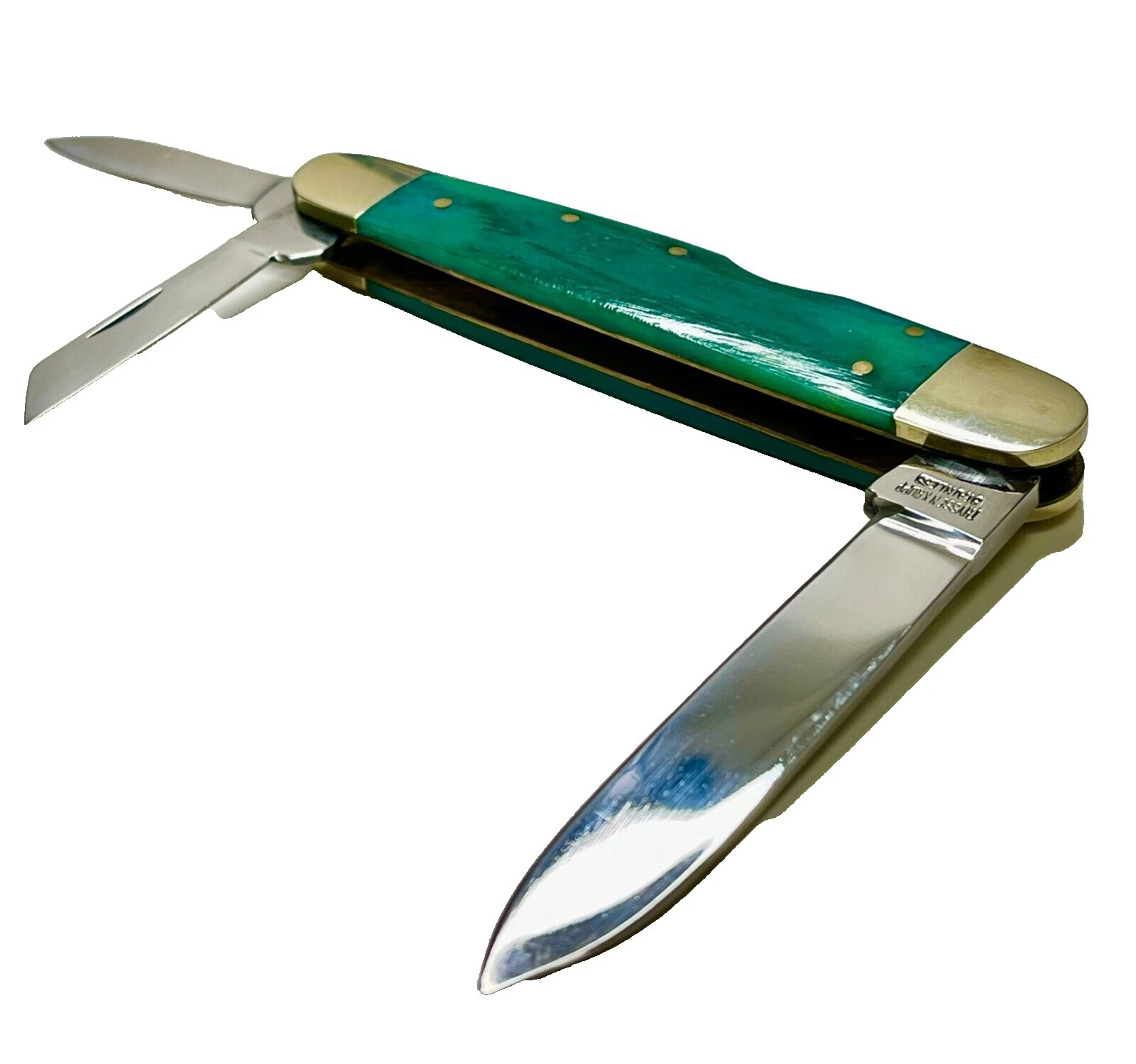 Frost Stainless Steel Blade Bone Handle Collectible Vintage Folding Knives