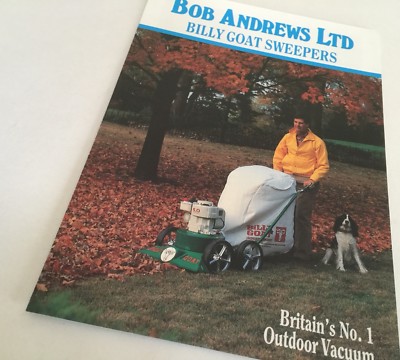 BOB ANDREWS BILLY GOAT Kehrmaschine Original 70er Jahre Vintage Verkaufsprospekt