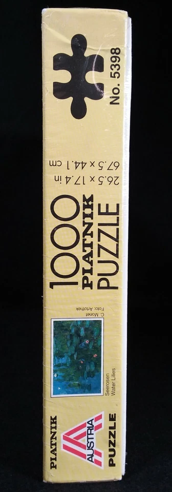 SELLADO - Nenúfares Claude Monet - Puzzle Piatnik 1000 Piezas - De Colección 1994 Foto 4 de 4