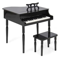 Best Choice Products Kids Classic Wooden 30-Key Mini Grand Piano Musical Instrum