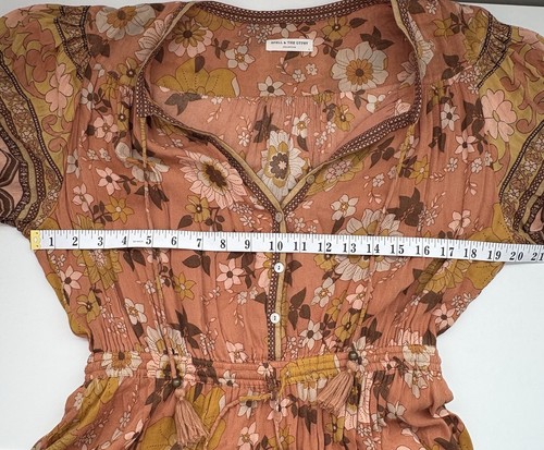Spell & The Gypsy Dress Size Large Buttercup Gown Sunrise Floral Maxi - Picture 10 of 14