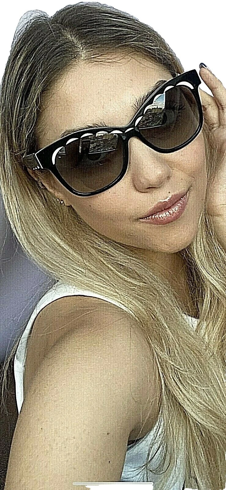 Marco de plástico de ojo de gato Alain Mikli Gafas de sol para mujeres