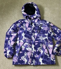 Moerdeng Kids Size 14/16 Snow Ski Jacket Waterproof Winter Coat Purple