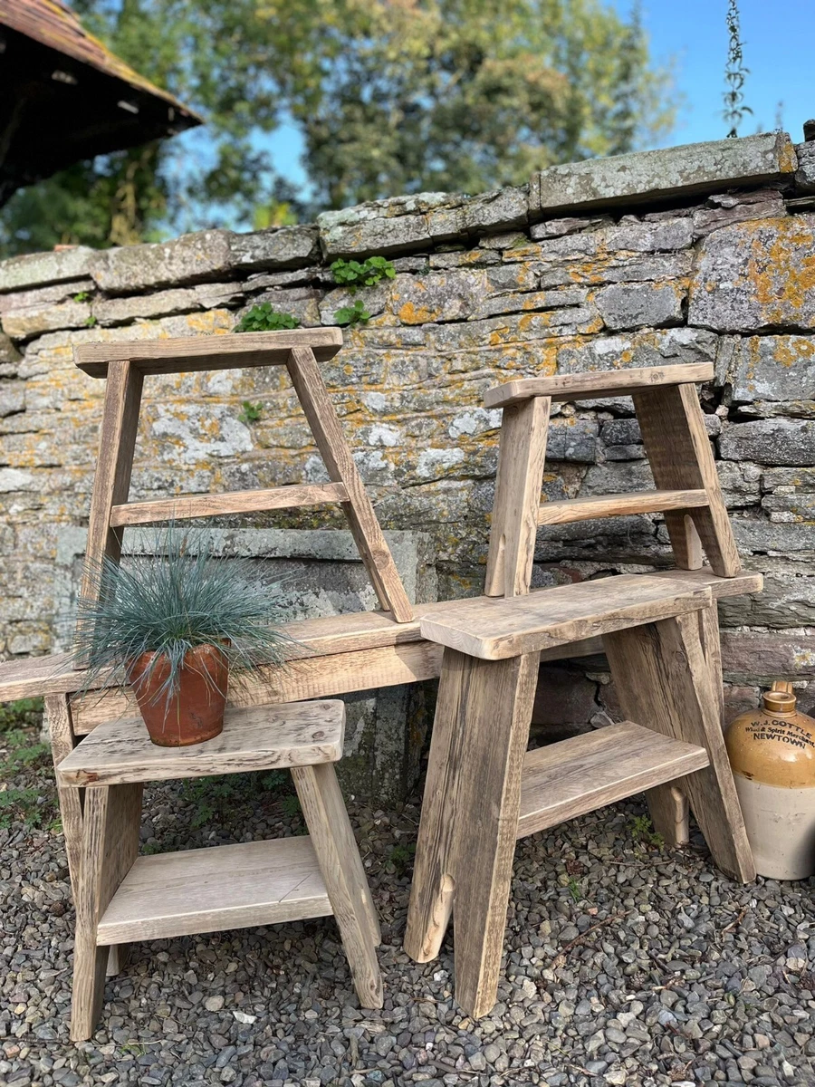 Rustic sale timber stool