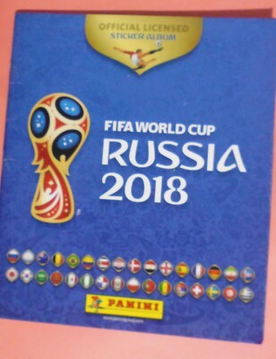 PANINI RUSSIA 2018 WC FIFA  COMPLETE  AND  USED/ NORMAL  COVER