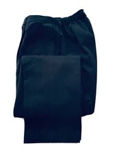 LL Bean Comfort Waist Pant OHQC Black Cotton Elastic Classic Size 14 Tall