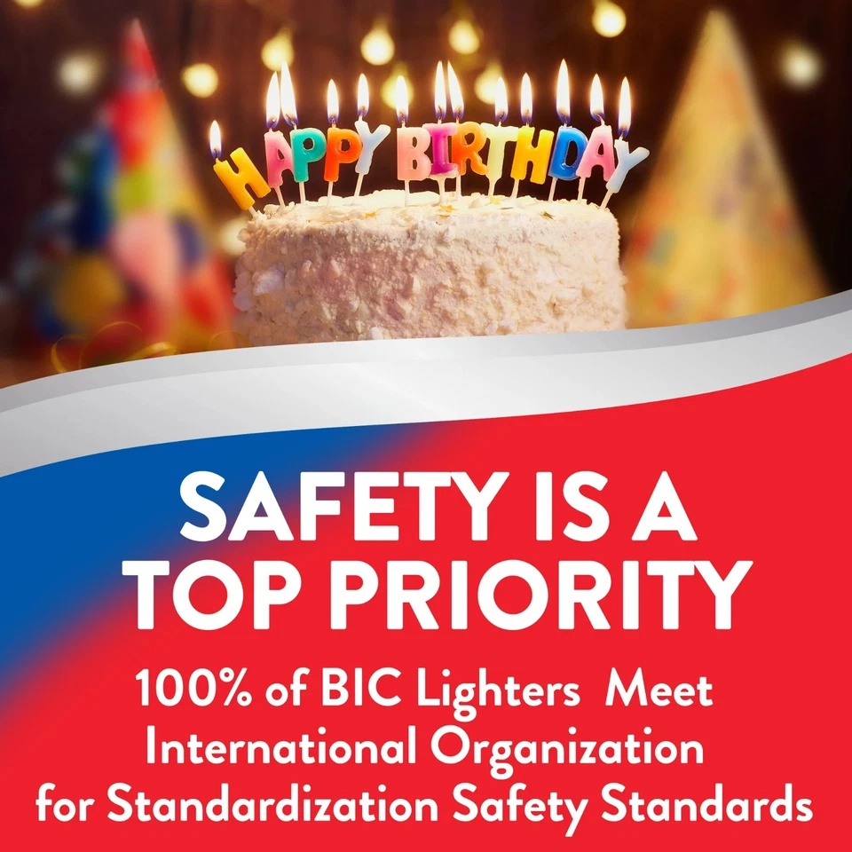 BIC Mini Lighters Pocket Size Classic 4 Ct each Color Set Safe & Child-Resistant - Image 4 of 4