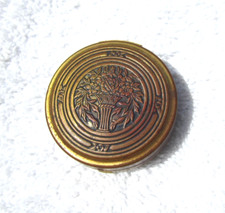 POMPEIAN BLOOM MEDIUM ROUGE in BRASS MIRRORED COMPACT - NO PUFF