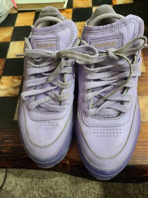 Reebok Classic Club C Cardi B  Sneakers Casual Shoes Purple GX5027 Size 4