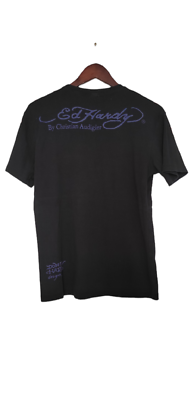 Vintage Ed Hardy Cobra Black T-Shirt By Christian Audigier Graphic