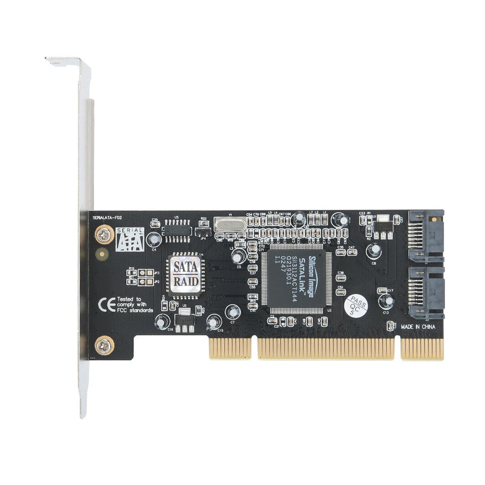 2-Channel Array Card PCI SATA 150MB/s SIL3112 Controller Card for WINS 2000/XPLE - Image 4 of 4
