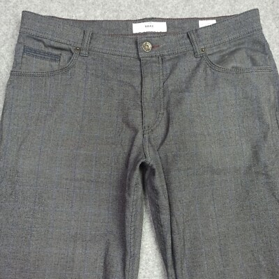 BRAX Cooper-Fancy Pantaloni da Uomo D-25 W35 L30 Grigio Regolare