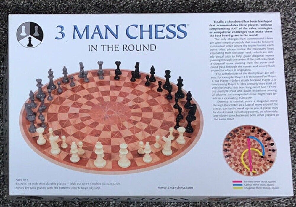 Three Man Chess  Chess board, Chess game, Chess set