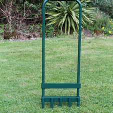 Hollow Tine Lawn Aerator- Perfect For Compacted, Heavily Used Lawns, Easy To Use