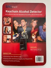 BACtrack Keychain Breathalyzer Black  Ultra-Portable Pocket Keyring Alcoho...