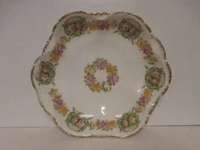 Vintage RC Versailles Bavaria Serving Bowl Rosenthal Pink Roses Scalloped Edge