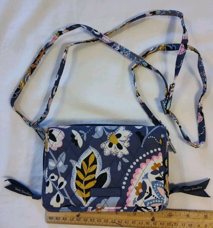 Vera Bradley Charmont Meadow RFID 3 In 1 Crossbody Bag Women's Purse Tote Crisp*