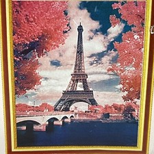 DIY Diamond Painting Eiffel Tower in the Fall Kit Art Decoration Full 5D Create