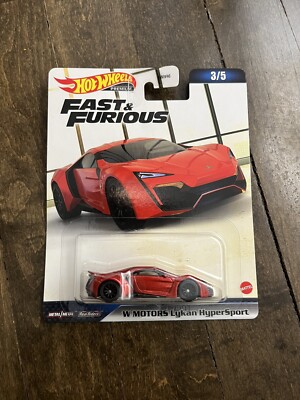 Hot Wheels Fast & Furious W Motors Lykan Hyper Sport Model Car 3/5