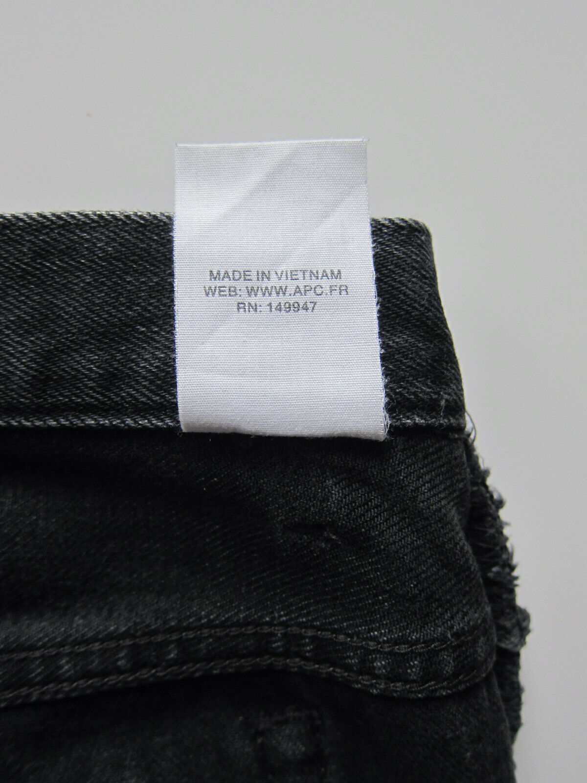 A.P.C. Petit Standard black jeans APC butler destroy fades not selvedge  size 27