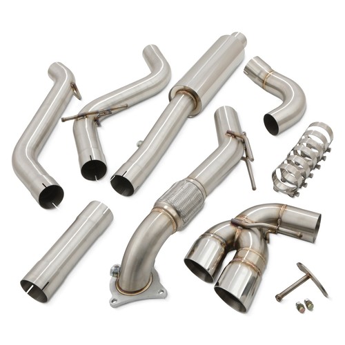 RVS TURBO BACK RACE VOLLEDIG UITLAATSYSTEEM VOOR AUDI TT MK2 8J 2.0 TFSI 06-10 - Afbeelding 2 van 9