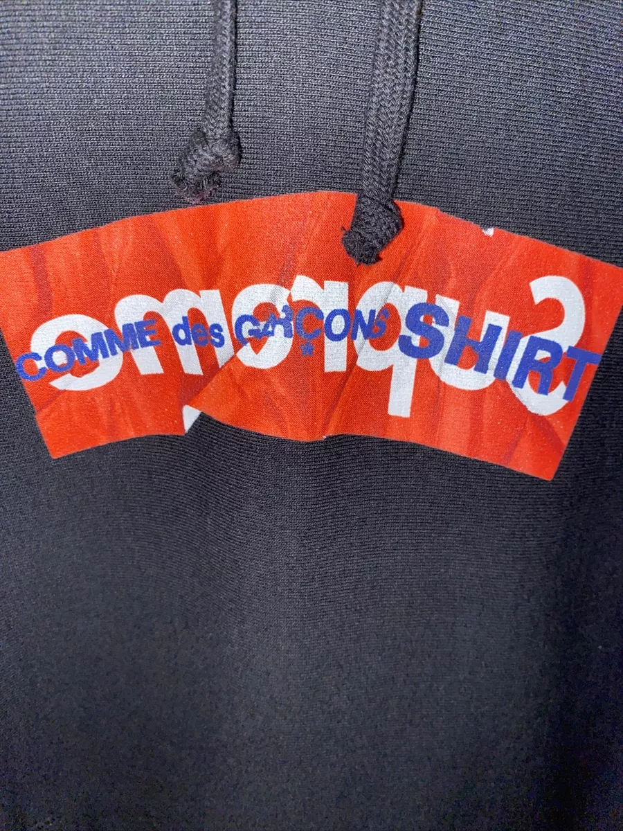 SUPREME X CDG SS17 BOX LOGO HOODIE SIZE M 10 10 CONDITION eBay