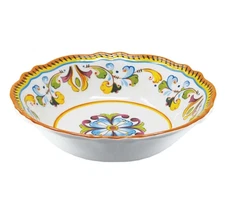 Le Cadeaux Toscana Multicolor 7.5" Melamine Cereal Bowl - 1 Piece NEW