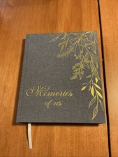 Memories of Us Wedding Anniversary Journal, Grey Linen, 190 Pages, Scrapbook