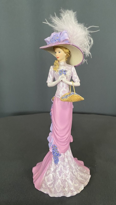 Thomas Kinkade Figurine Commitment To Caring. Purple Caring Companion Numbered