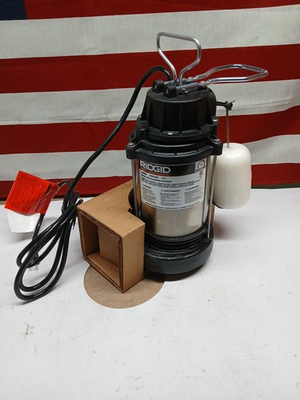 #ad RIDGID 1 3 HP 330RSDS Stainless Steel Dual Suction Sump Pump 70058 RHD1 $122.54
