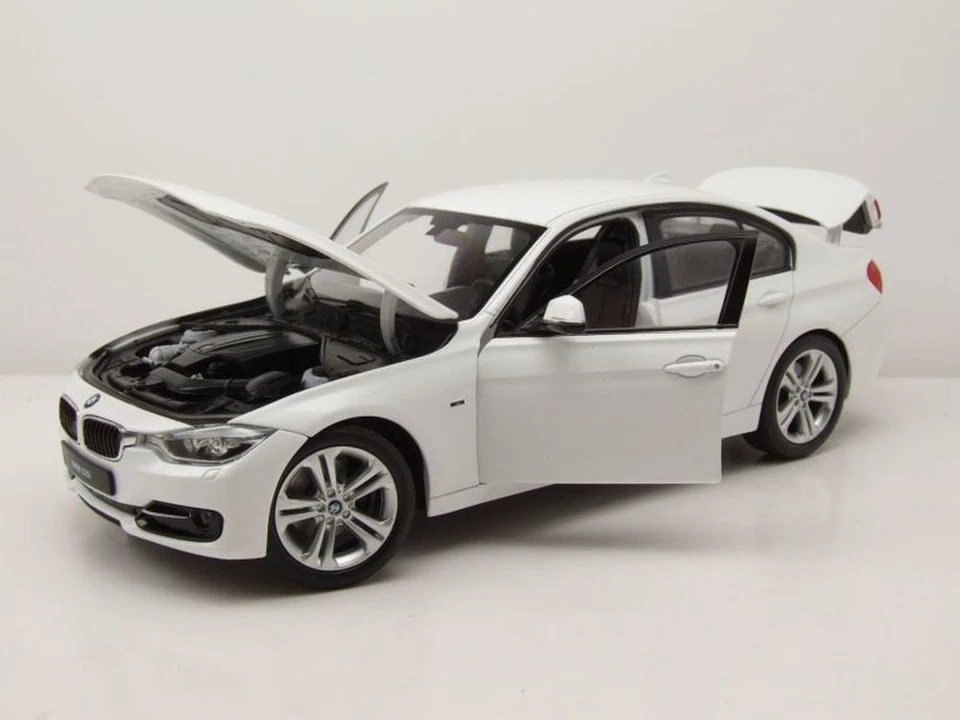 BMW 335I (F30) 2012 Bianco Modellino 1:18 Welly - Immagine 4 di 4
