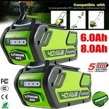 40V 8.0Ah Li-ion Battery Replace For Greenworks G-Max 29462 29717 29472 24252 UK