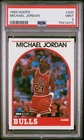 MICHAEL JORDAN PSA 9 1989 HOOPS #200 NBA BASKETBALL CARD BULLS PSA 9 MINT HOF