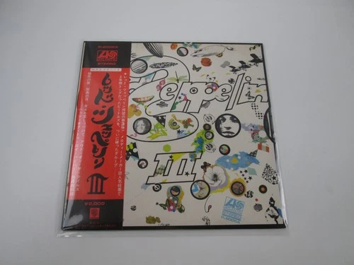 LED ZEPPELIN III ATLANTIC P-8005A with OBI Japan LP Vinyl