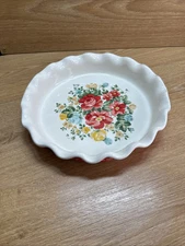 Pioneer Woman  9" Stoneware China Pie Plate Floral