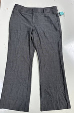 Covington Petite Dress Pants Stretch Career Casual Gray Trousers Women 12P
