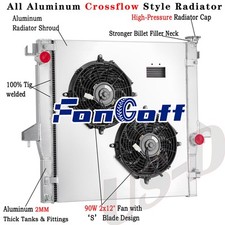 3 Row Radiator Shroud Fan fit 2003-10 Dodge Ram 2500 3500 4000 4500 5500 5.9L MT