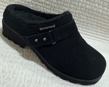 BEARPAW SCOTTIE CLOGS SUEDE BLACK WOMAN  S 7