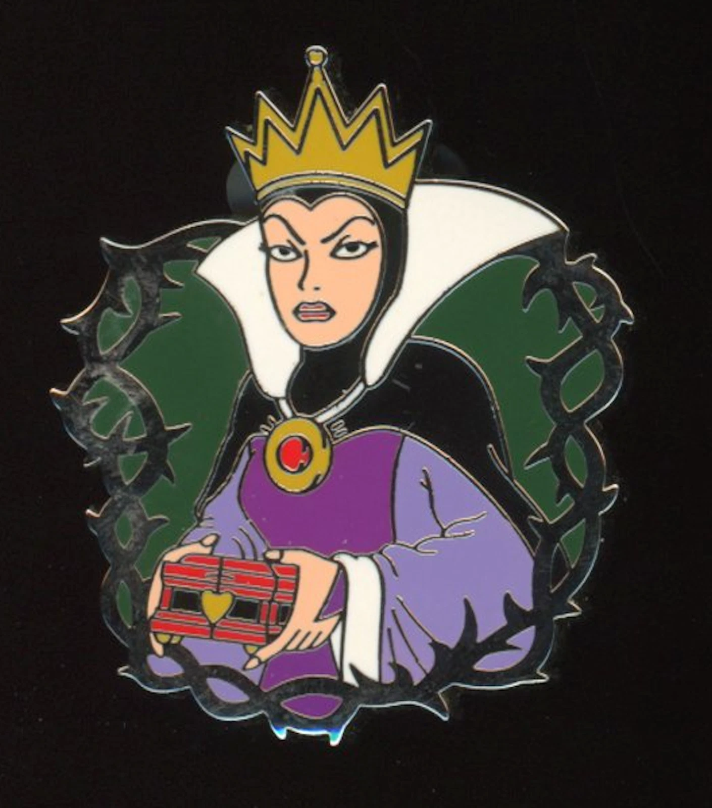 Disney Parks Snow White Evil Queen Holding Heart Box Disney Pin