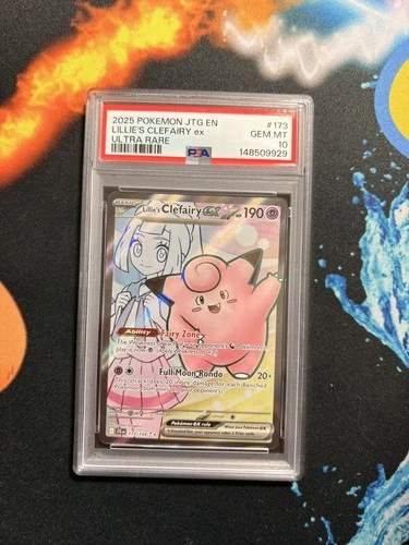 NEW CERT POKEMON TCG - JOURNEY TOGETHER - LILLIE'S CLEFAIRY EX 173/159 - PSA 10