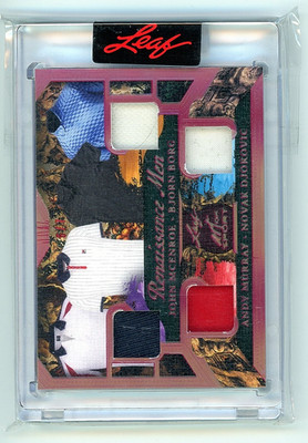 2023 Leaf Art of Sport Renaissance Men Relic McEnroe Borg Murray Djokovic /7