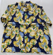 Aloha Kona Bay  Hawaiian Shirt Short Sleeve Sunflower 3XL