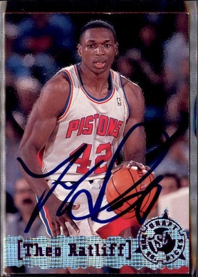 1996 Topps NBA Draft Picks #318 Theo Ratliff Auto/Signed IP