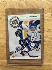 1993 Autographed Saku Koivu Upper Deck World Junior Championship Team Finland