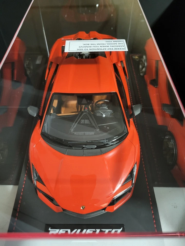 LAMBORGHINI REVUELTO 1/18 ARANCIO DAC MR COLLECTION MODELS LAMBO058SE - Immagine 3 di 4