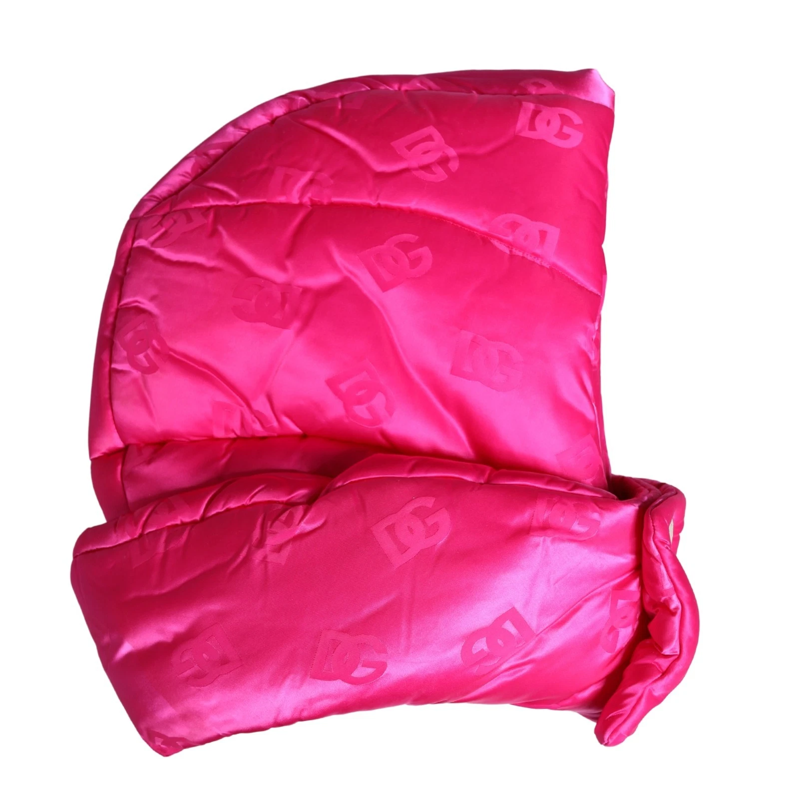 DOLCE & GABBANA Hat Men Pink Logo Print Whole Head Wrap Capello One Size 600usd