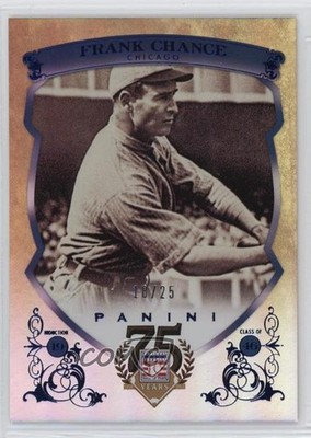 2014 Panini Hall of Fame Blue Shield Blue 18/25 Frank Chance #15 HOF Shield 0l2